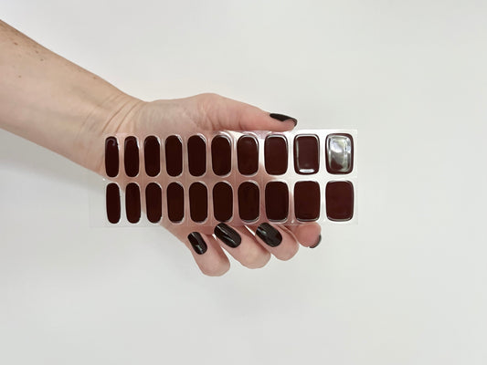 Bruna höstnaglar - Gellack stickers