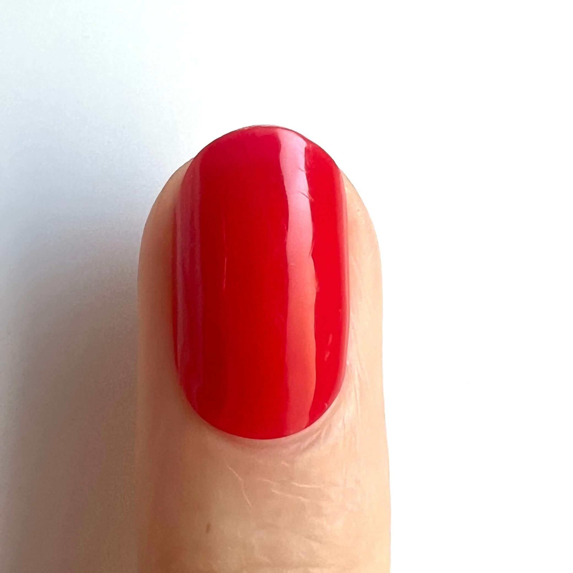 Red Gel Polish Sticker 